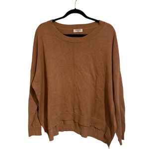 The Workshop Scoop Neck Sweater - Caramel
